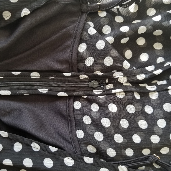 Calvin Klein Polka Dot High Low Dress Size 6 - Picture 11 of 15